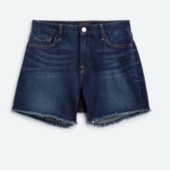 NWT‎ Jen7 by 7 for All Mankind Raw Hem Denim Shorts Size 16 - Picture 1 of 8